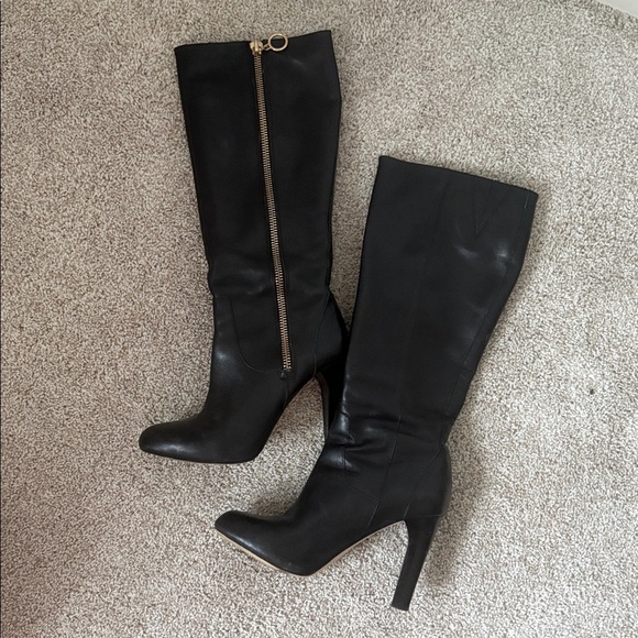 INC International Concepts Shoes - INC International Concepts Lea¹ther Knee High Black Boots